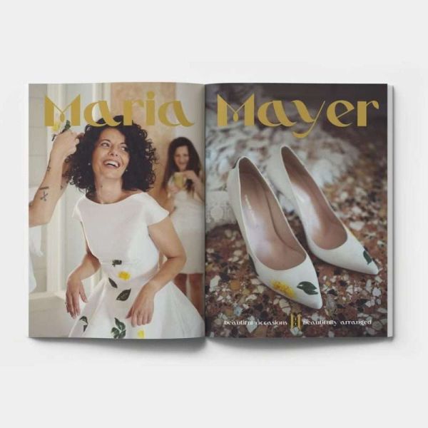 wedding planner Maria Mayer - News - cambio pelle - Mockup di ADV riguardante la sua attività di Wedding Planner